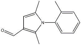 2,5-dimethyl-1-(2-methylphenyl)-1H-pyrrole-3-carbaldehyde Struktur