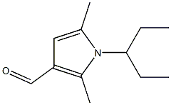 2,5-dimethyl-1-(pentan-3-yl)-1H-pyrrole-3-carbaldehyde Struktur