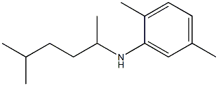 2,5-dimethyl-N-(5-methylhexan-2-yl)aniline Struktur