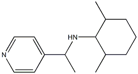 2,6-dimethyl-N-[1-(pyridin-4-yl)ethyl]cyclohexan-1-amine Struktur