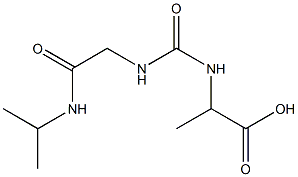 2-[({[2-(isopropylamino)-2-oxoethyl]amino}carbonyl)amino]propanoic acid Struktur