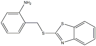 2-[(1,3-benzothiazol-2-ylsulfanyl)methyl]aniline Struktur