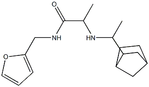 2-[(1-{bicyclo[2.2.1]heptan-2-yl}ethyl)amino]-N-(furan-2-ylmethyl)propanamide Struktur