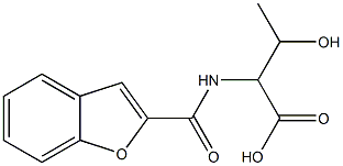 2-[(1-benzofuran-2-ylcarbonyl)amino]-3-hydroxybutanoic acid Struktur