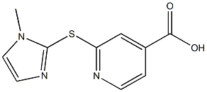 2-[(1-methyl-1H-imidazol-2-yl)sulfanyl]pyridine-4-carboxylic acid Struktur