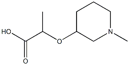 2-[(1-methylpiperidin-3-yl)oxy]propanoic acid Struktur