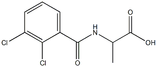 2-[(2,3-dichlorophenyl)formamido]propanoic acid Struktur