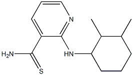 2-[(2,3-dimethylcyclohexyl)amino]pyridine-3-carbothioamide Struktur