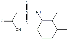 2-[(2,3-dimethylcyclohexyl)sulfamoyl]acetic acid Struktur