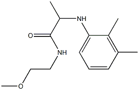 2-[(2,3-dimethylphenyl)amino]-N-(2-methoxyethyl)propanamide Struktur