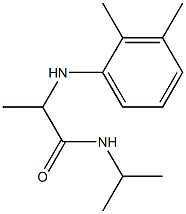 2-[(2,3-dimethylphenyl)amino]-N-(propan-2-yl)propanamide Struktur