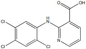 2-[(2,4,5-trichlorophenyl)amino]pyridine-3-carboxylic acid Struktur