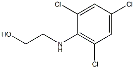 2-[(2,4,6-trichlorophenyl)amino]ethan-1-ol Struktur