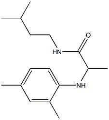 2-[(2,4-dimethylphenyl)amino]-N-(3-methylbutyl)propanamide Struktur