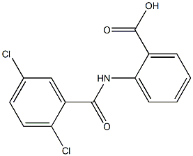 2-[(2,5-dichlorobenzene)amido]benzoic acid Struktur