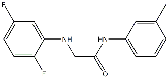 2-[(2,5-difluorophenyl)amino]-N-(3-methylphenyl)acetamide Struktur