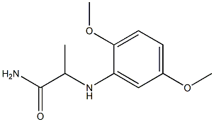 2-[(2,5-dimethoxyphenyl)amino]propanamide Struktur