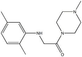 2-[(2,5-dimethylphenyl)amino]-1-(4-methylpiperazin-1-yl)ethan-1-one Struktur