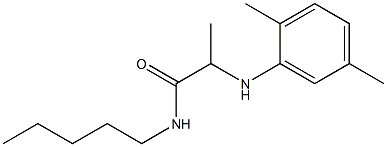 2-[(2,5-dimethylphenyl)amino]-N-pentylpropanamide Struktur