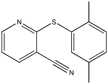 2-[(2,5-dimethylphenyl)sulfanyl]pyridine-3-carbonitrile Struktur