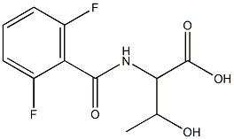 2-[(2,6-difluorophenyl)formamido]-3-hydroxybutanoic acid Struktur