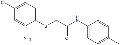 2-[(2-amino-4-chlorophenyl)sulfanyl]-N-(4-methylphenyl)acetamide Struktur