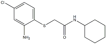 2-[(2-amino-4-chlorophenyl)sulfanyl]-N-cyclohexylacetamide Struktur