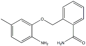 2-[(2-amino-5-methylphenoxy)methyl]benzamide Struktur