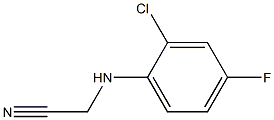 2-[(2-chloro-4-fluorophenyl)amino]acetonitrile Struktur