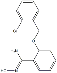 2-[(2-chlorobenzyl)oxy]-N'-hydroxybenzenecarboximidamide Struktur