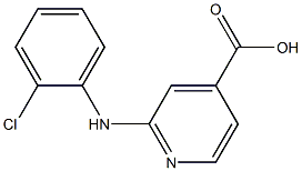 2-[(2-chlorophenyl)amino]pyridine-4-carboxylic acid Struktur