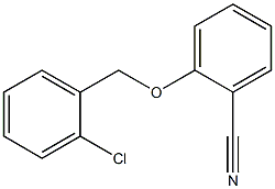 2-[(2-chlorophenyl)methoxy]benzonitrile Struktur