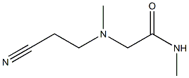 2-[(2-cyanoethyl)(methyl)amino]-N-methylacetamide Struktur