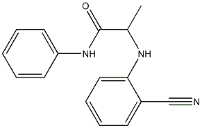 2-[(2-cyanophenyl)amino]-N-phenylpropanamide Struktur