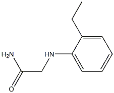 2-[(2-ethylphenyl)amino]acetamide Struktur