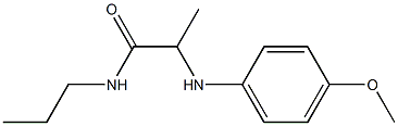 2-[(4-methoxyphenyl)amino]-N-propylpropanamide Struktur