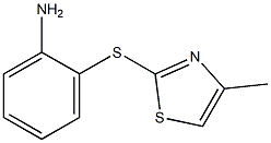 2-[(4-methyl-1,3-thiazol-2-yl)sulfanyl]aniline Struktur