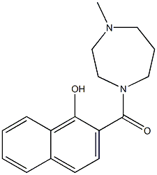 2-[(4-methyl-1,4-diazepan-1-yl)carbonyl]naphthalen-1-ol Struktur