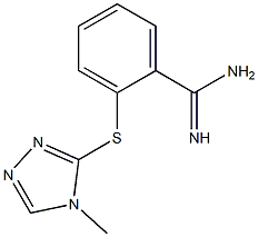 2-[(4-methyl-4H-1,2,4-triazol-3-yl)sulfanyl]benzene-1-carboximidamide Struktur