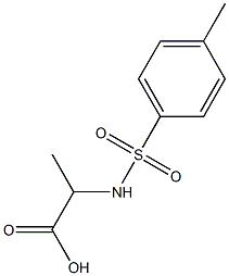 2-[(4-methylbenzene)sulfonamido]propanoic acid Struktur