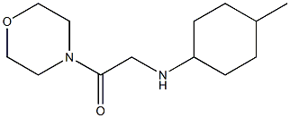 2-[(4-methylcyclohexyl)amino]-1-(morpholin-4-yl)ethan-1-one Struktur