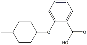 2-[(4-methylcyclohexyl)oxy]benzoic acid Struktur