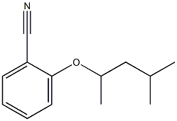 2-[(4-methylpentan-2-yl)oxy]benzonitrile Struktur