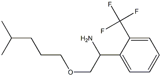 2-[(4-methylpentyl)oxy]-1-[2-(trifluoromethyl)phenyl]ethan-1-amine Struktur