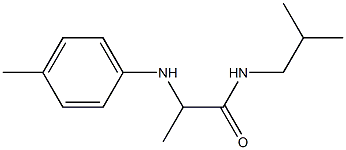 2-[(4-methylphenyl)amino]-N-(2-methylpropyl)propanamide Struktur