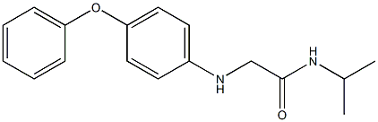 2-[(4-phenoxyphenyl)amino]-N-(propan-2-yl)acetamide Struktur