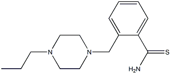 2-[(4-propylpiperazin-1-yl)methyl]benzenecarbothioamide Struktur