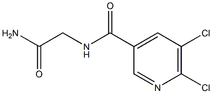 2-[(5,6-dichloropyridin-3-yl)formamido]acetamide Struktur