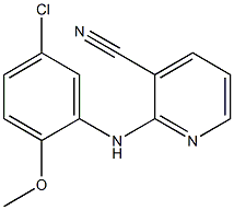 2-[(5-chloro-2-methoxyphenyl)amino]pyridine-3-carbonitrile Struktur