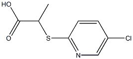 2-[(5-chloropyridin-2-yl)thio]propanoic acid Struktur